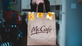 ウーバーイーツのマックデリバリーの画像